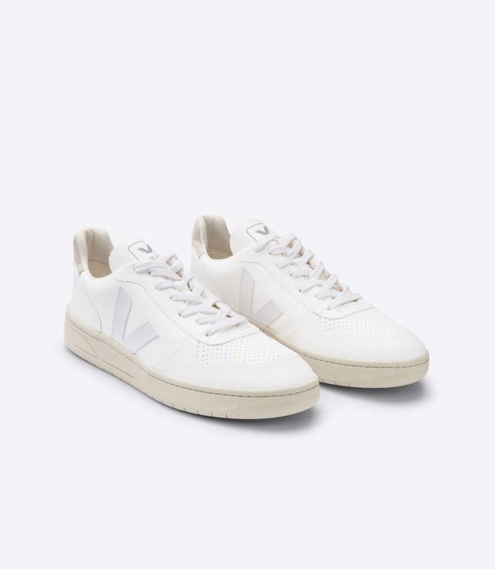 Veja Trainers Mens White - V-10 Cwl - SUML-76290